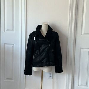 Black Faux Leather Jacket